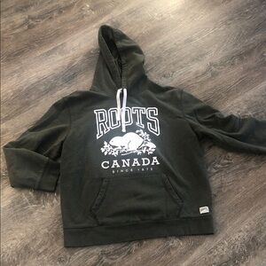 Roots Men's Dark Green Hoodie